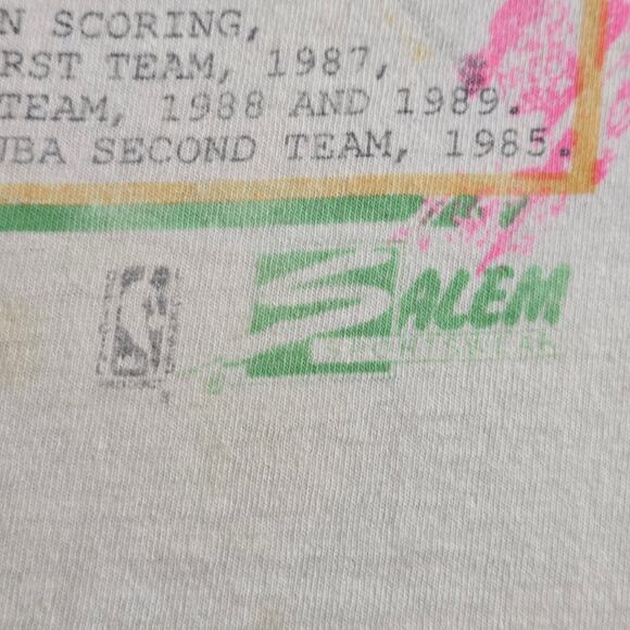 Vintage Michael Jordan Chicago Bulls 80s MVPs Salem Sportswear Tee XL - Picture 7 of 14